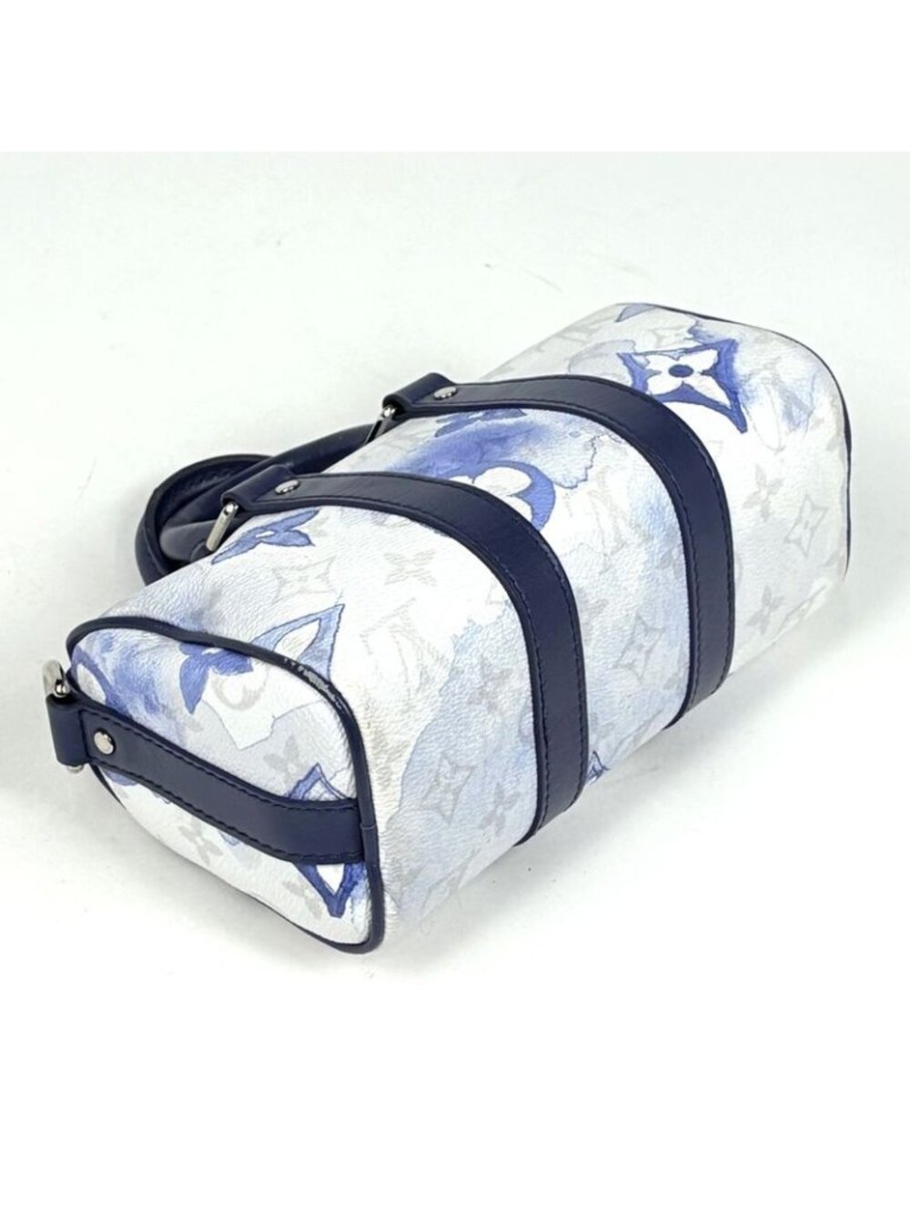 Louis Vuitton Keepall XS Handbag Monogram Water Color Blue White - Picture 2 of 9